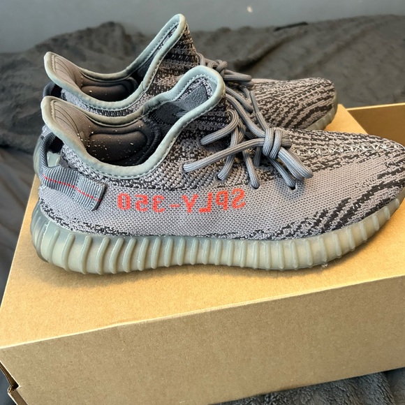 Yeezy Beluga V2.0 - Size 9, Orange/Grey colour way & slightly used. - Picture 2 of 5